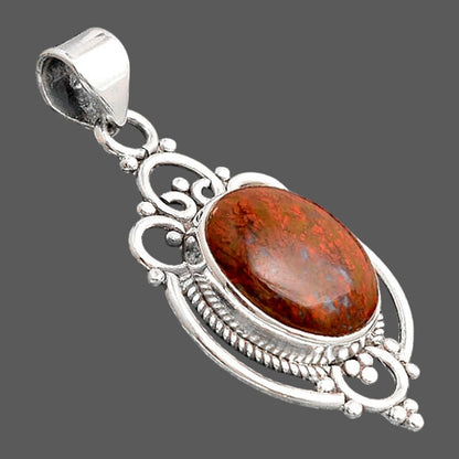 Natural Red Moss Agate Pendant P-1569 SDP155804