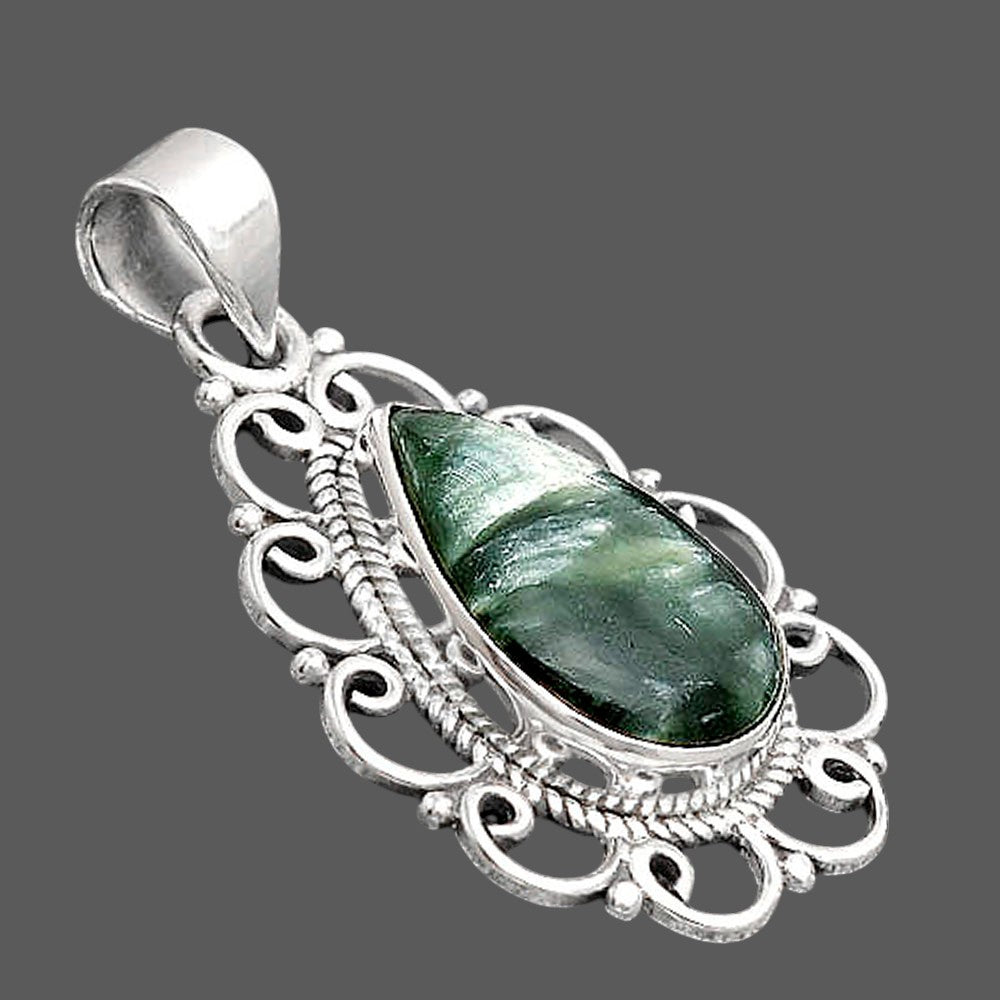 Natural Russian Seraphinite Pendant P-1699 SDP155817