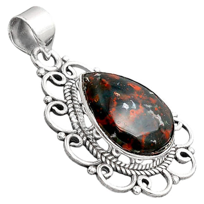 Natural Blood Stone - India Pendant P-1699 SDP155818