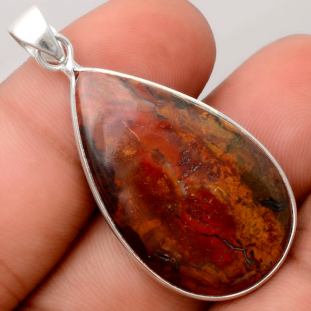 Natural Red Moss Agate Pendant P-1001 SDP155846