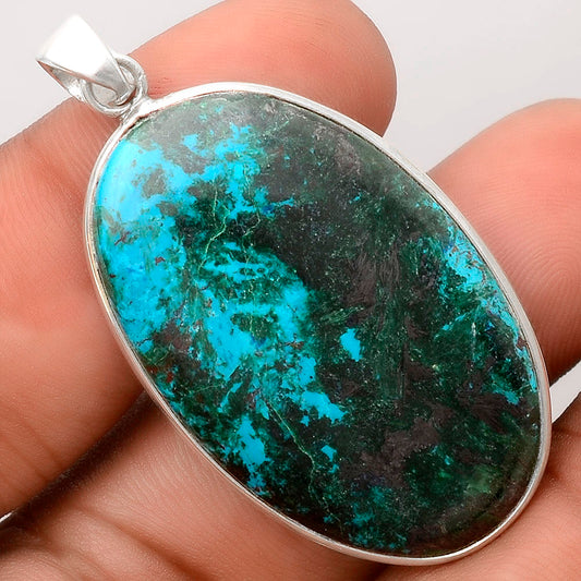 Natural Azurite Chrysocolla Pendant P-1001 SDP155850