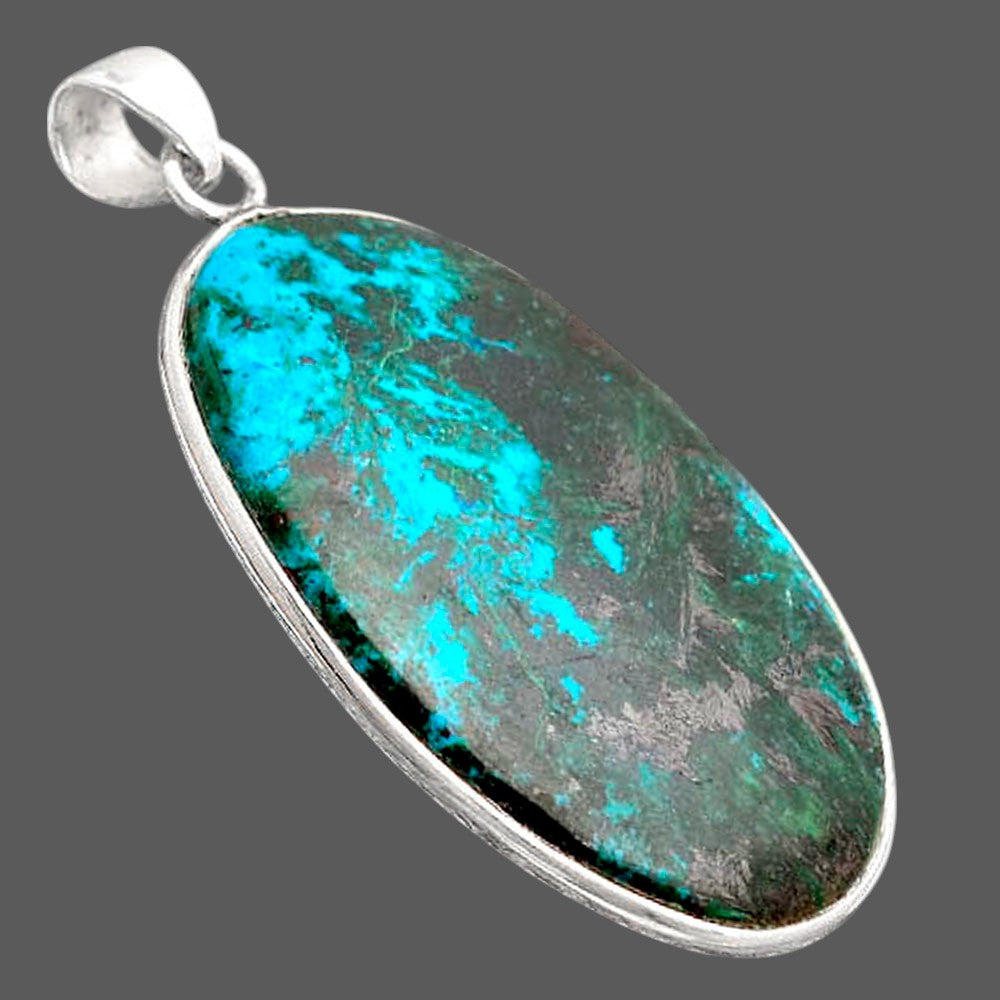 Natural Azurite Chrysocolla Pendant P-1001 SDP155850