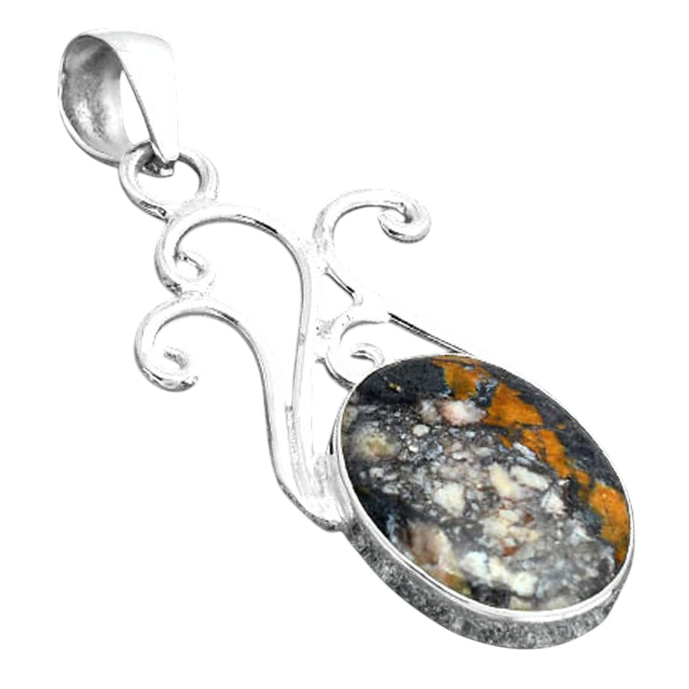 Natural Indian Blanket Jasper Pendant P-1358 SDP155853