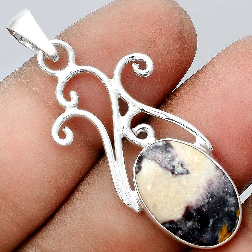 Natural Indian Blanket Jasper Pendant P-1358 SDP155856