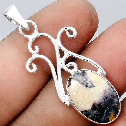 Natural Indian Blanket Jasper Pendant P-1358 SDP155856