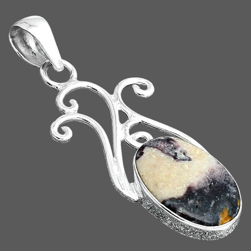 Natural Indian Blanket Jasper Pendant P-1358 SDP155856