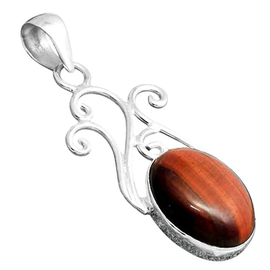 Natural Red Tiger Eye Pendant P-1358 SDP155857