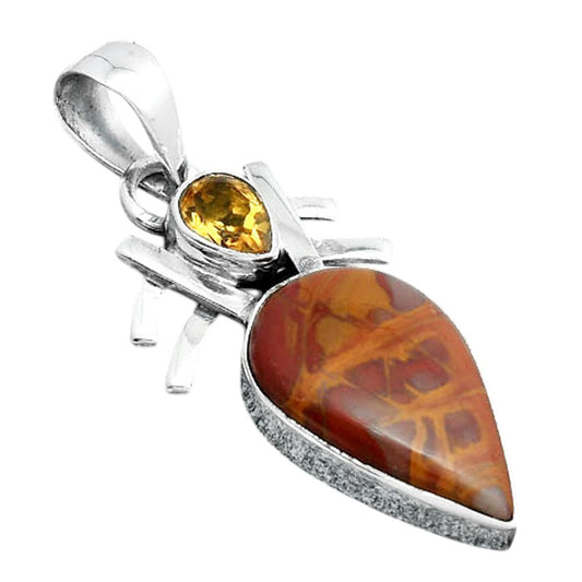 Natural Noreena Jasper and Citrine Pendant P-1046 SDP155865