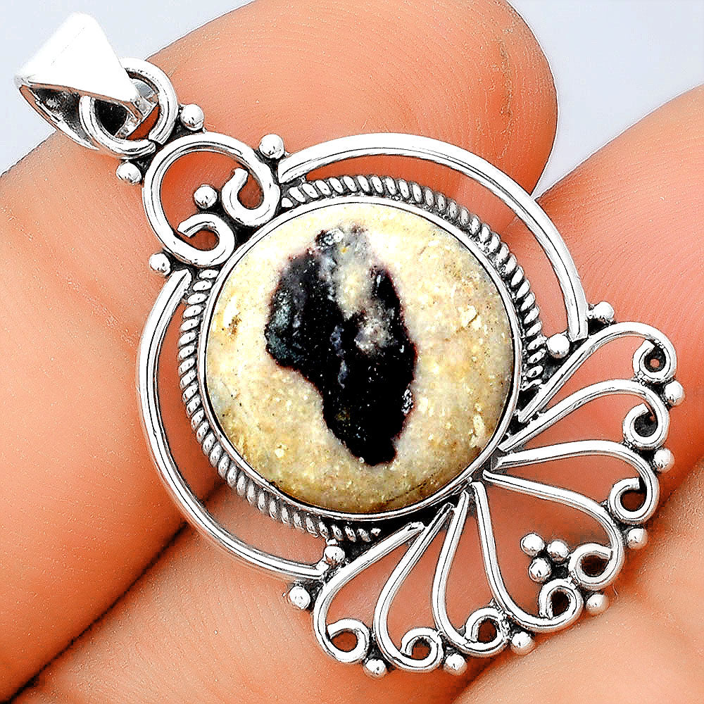 Natural Indian Blanket Jasper Pendant P-1544 SDP155878