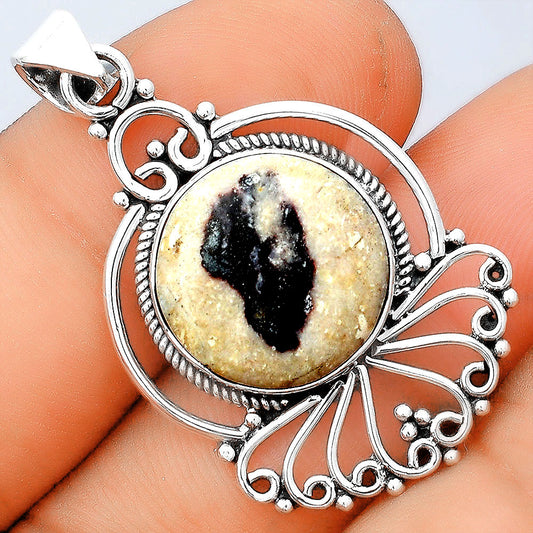 Natural Indian Blanket Jasper Pendant P-1544 SDP155878