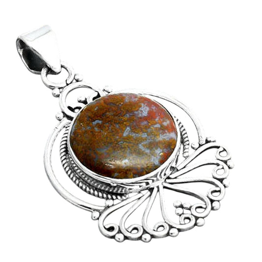 Natural Red Moss Agate Pendant P-1544 SDP155880