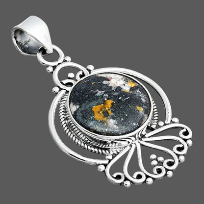 Natural Indian Blanket Jasper Pendant P-1544 SDP155894