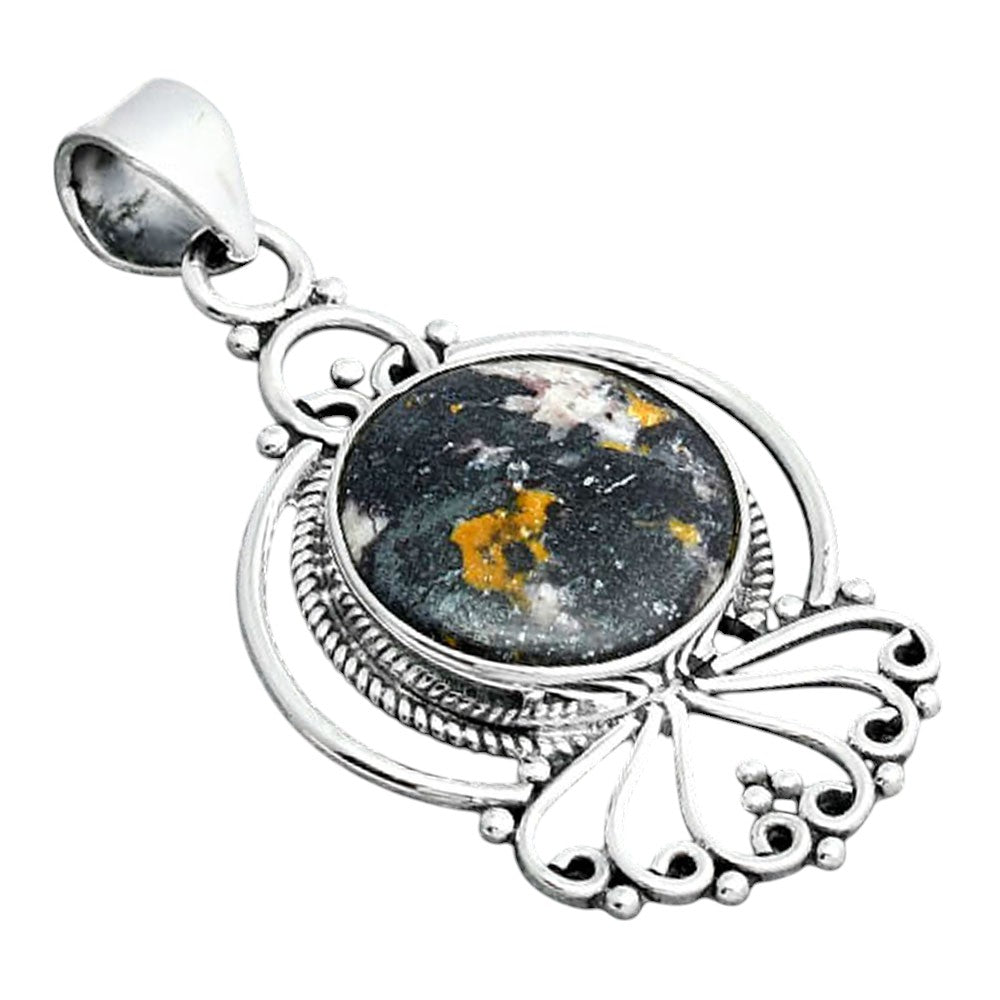 Natural Indian Blanket Jasper Pendant P-1544 SDP155894