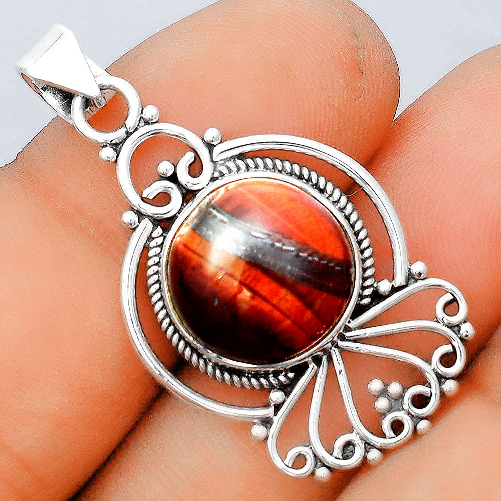 Natural Red Tiger Eye Pendant P-1544 SDP155896