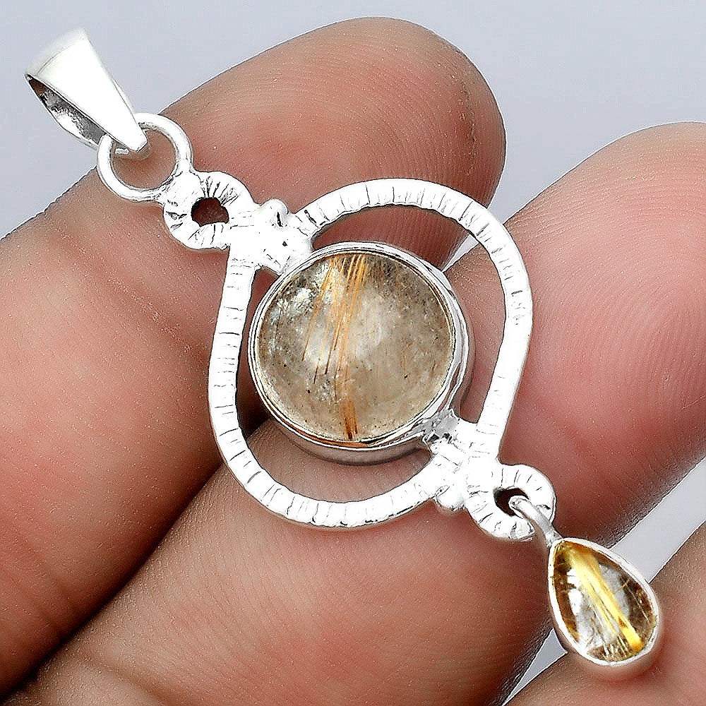 Natural Golden Rutile Pendant P-1115 SDP155912