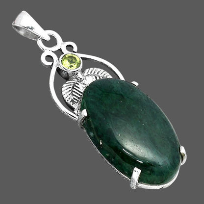 Natural Green Aventurine and Peridot Pendant P-1434 SDP155924