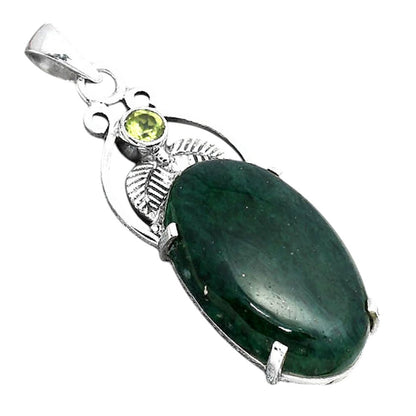 Natural Green Aventurine and Peridot Pendant P-1434 SDP155924