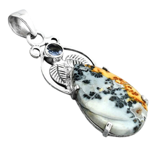 Maligano Jasper Indonesia and Iolite Pendant P-1434 SDP155929