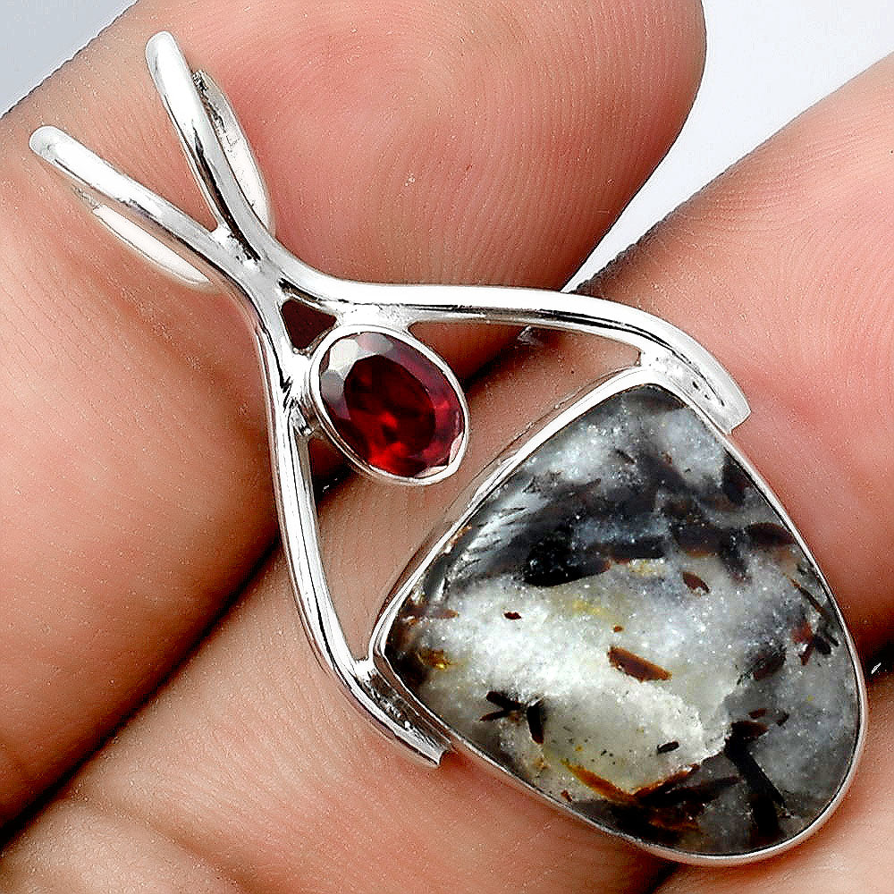 Astrophyllite - Russia and Garnet Pendant P-1038 SDP155938