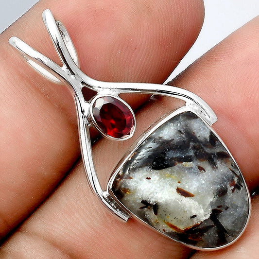 Astrophyllite - Russia and Garnet Pendant P-1038 SDP155938