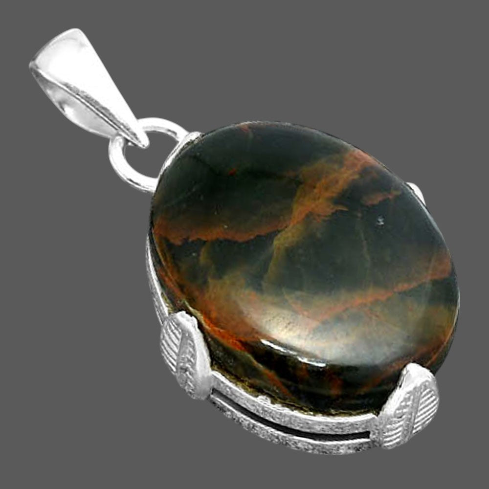 Natural Turkish Rainforest Chrysocolla Pendant P-1548 SDP155961