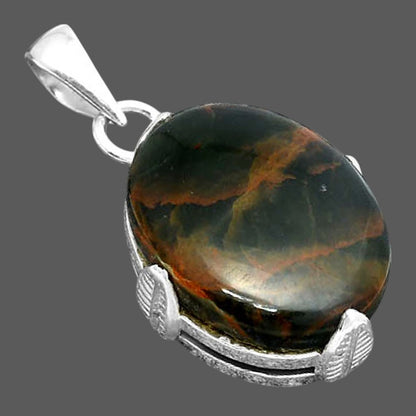 Natural Turkish Rainforest Chrysocolla Pendant P-1548 SDP155961