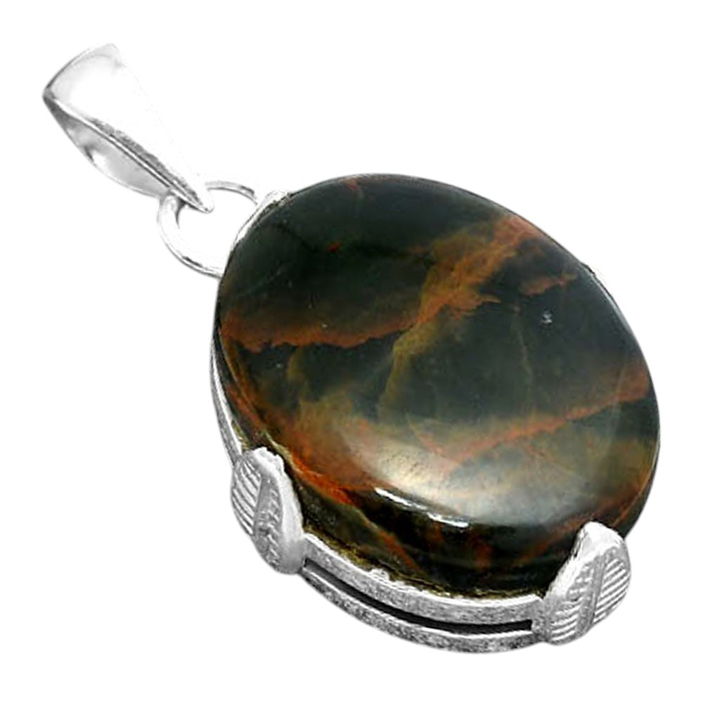 Natural Turkish Rainforest Chrysocolla Pendant P-1548 SDP155961