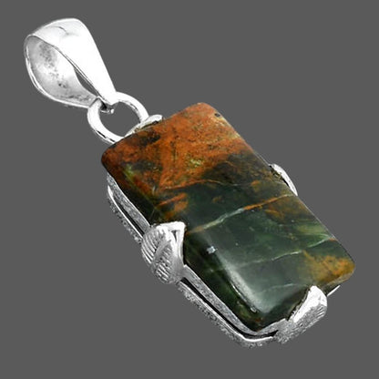 Natural Turkish Rainforest Chrysocolla Pendant P-1548 SDP155962