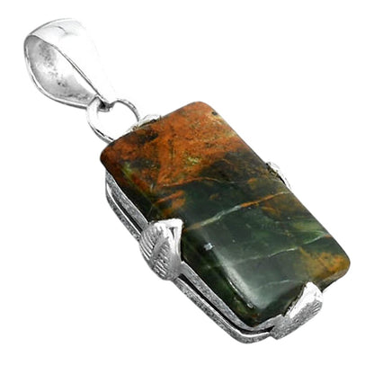 Natural Turkish Rainforest Chrysocolla Pendant P-1548 SDP155962