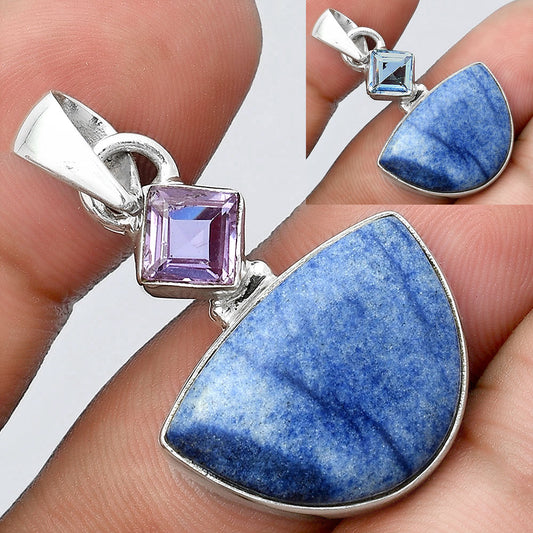 Dumortierite Quartz & Zandrite Color Change Pendant P-1098 SDP155967