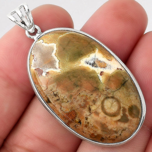 Natural Rhyolite - Rainforest Jasper Pendant P-1001 SDP155978