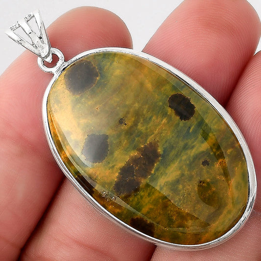 Natural Rhyolite - Rainforest Jasper Pendant P-1001 SDP155980