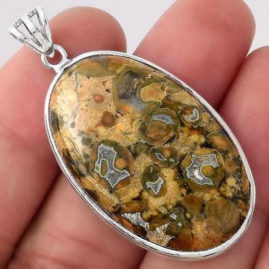 Natural Rhyolite - Rainforest Jasper Pendant P-1001 SDP155981