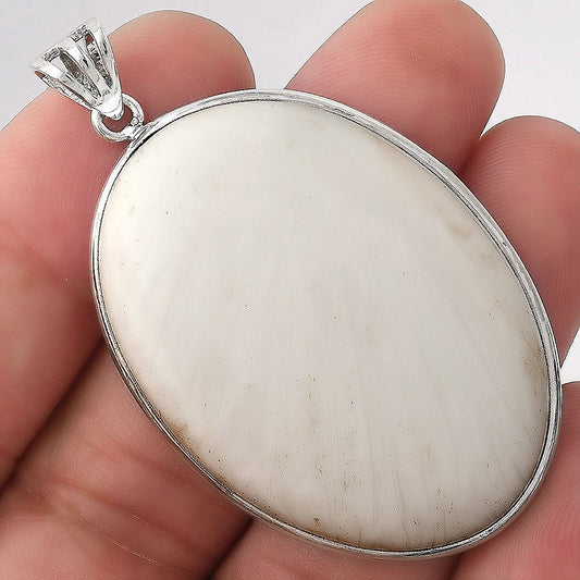 Natural White Scolecite Pendant P-1001 SDP155984