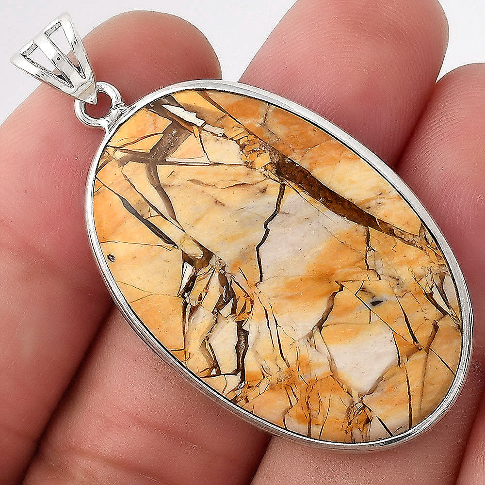 Natural Brecciated Mookaite Pendant P-1001 SDP155986