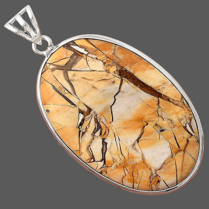 Natural Brecciated Mookaite Pendant P-1001 SDP155986