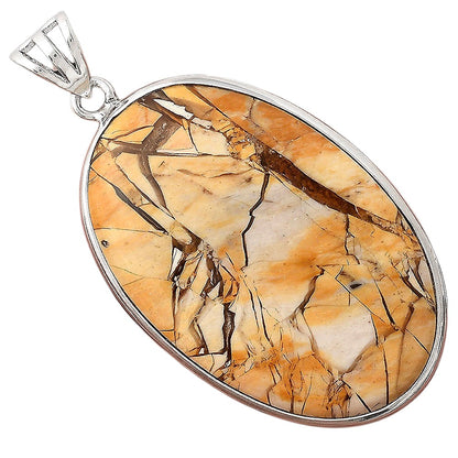 Natural Brecciated Mookaite Pendant P-1001 SDP155986