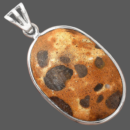 Natural Chert Breccia Crystal Pendant P-1001 SDP155996