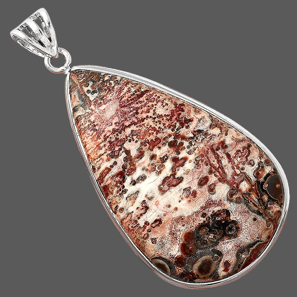 Natural Leopard Skin Jasper Pendant P-1001 SDP155997