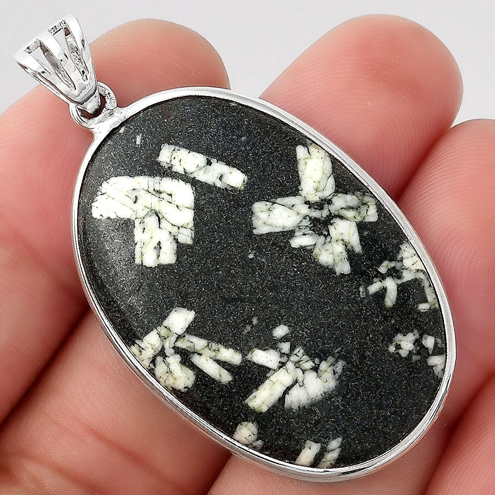 Natural Hornblende Pendant P-1001 SDP155998