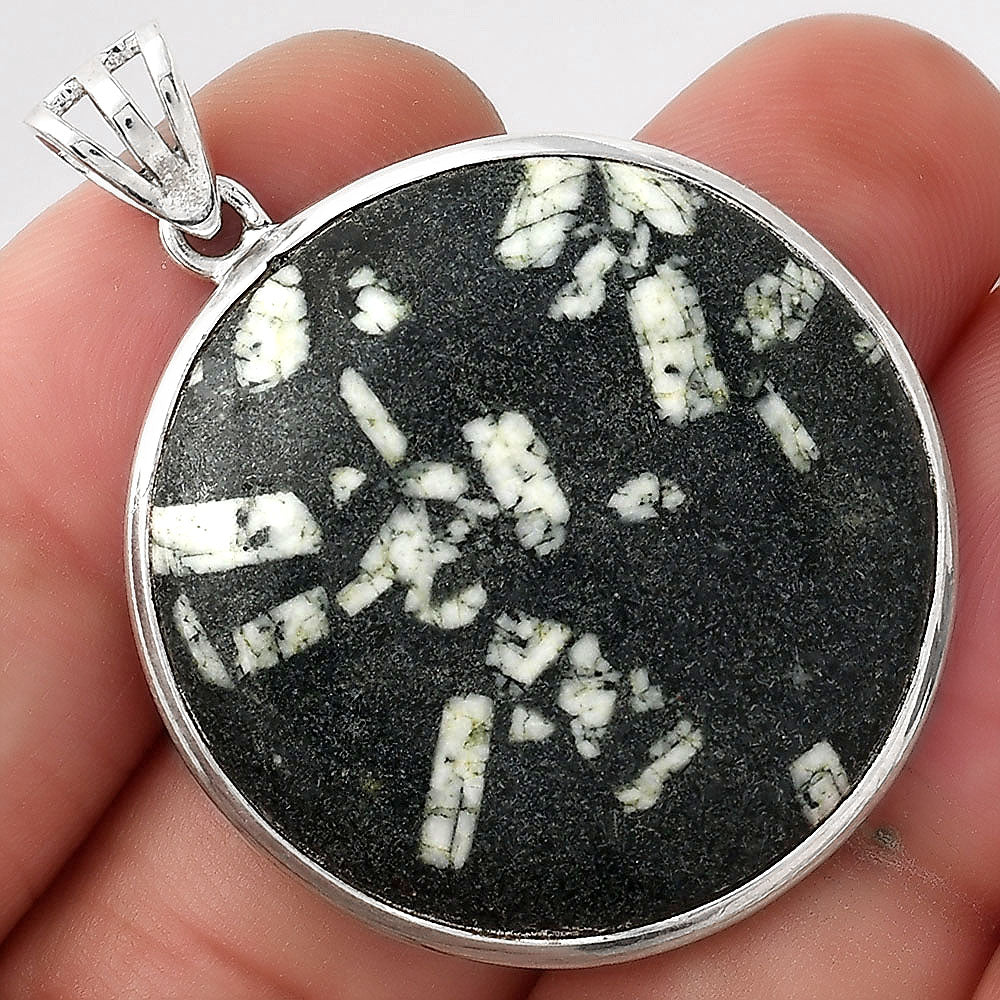Natural Hornblende Pendant P-1001 SDP156002