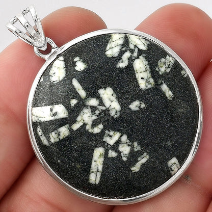 Natural Hornblende Pendant P-1001 SDP156002