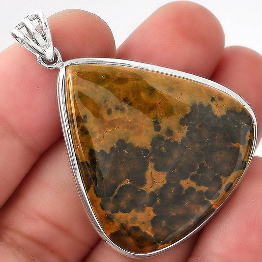 Natural Rhyolite - Rainforest Jasper Pendant P-1001 SDP156004