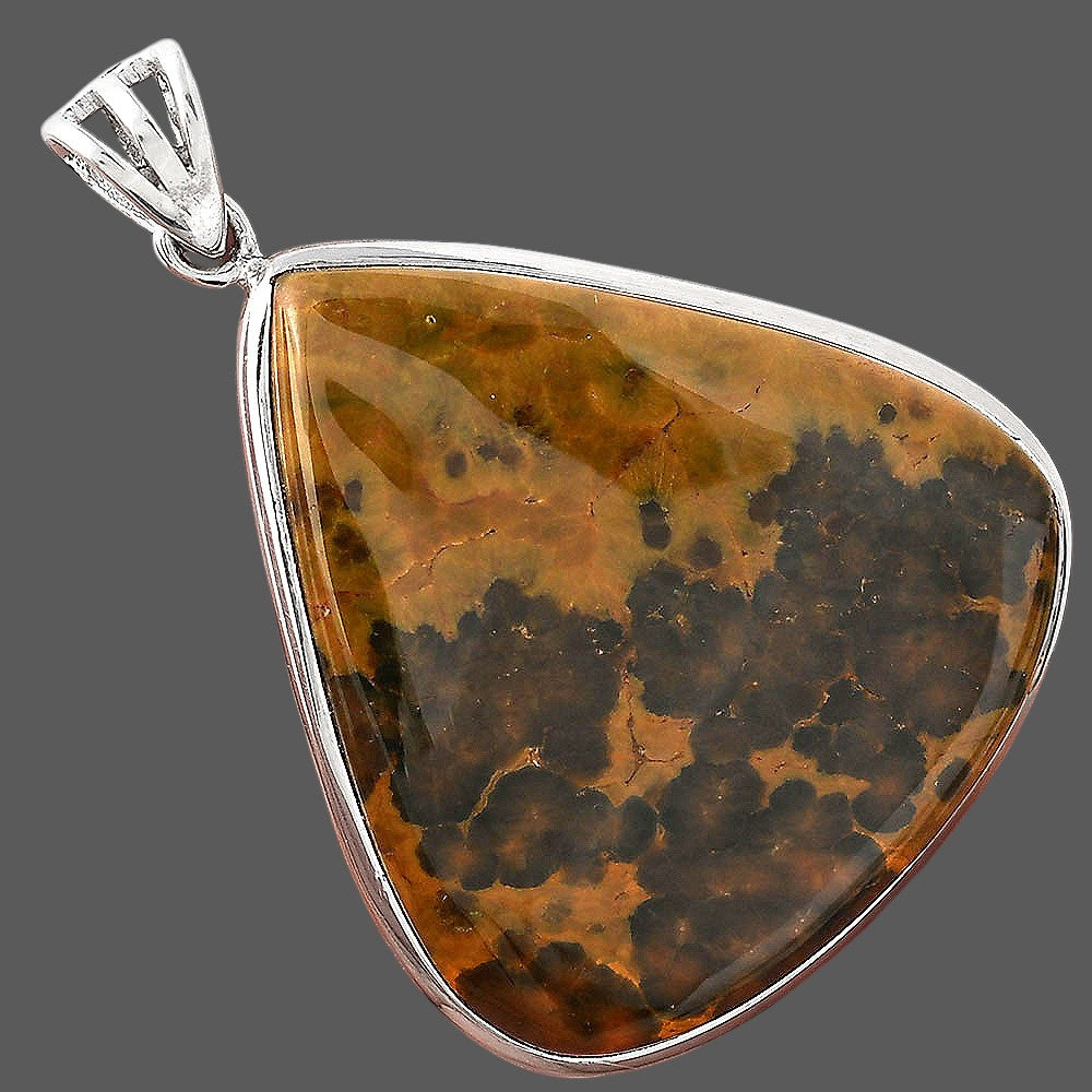 Natural Rhyolite - Rainforest Jasper Pendant P-1001 SDP156004