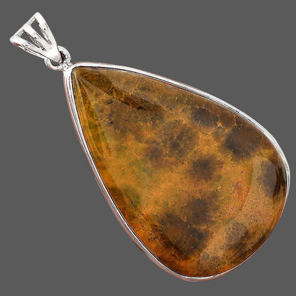 Natural Turkish Rainforest Chrysocolla Pendant P-1001 SDP156007