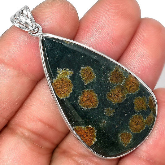 Natural Rhyolite - Rainforest Jasper Pendant P-1001 SDP156011