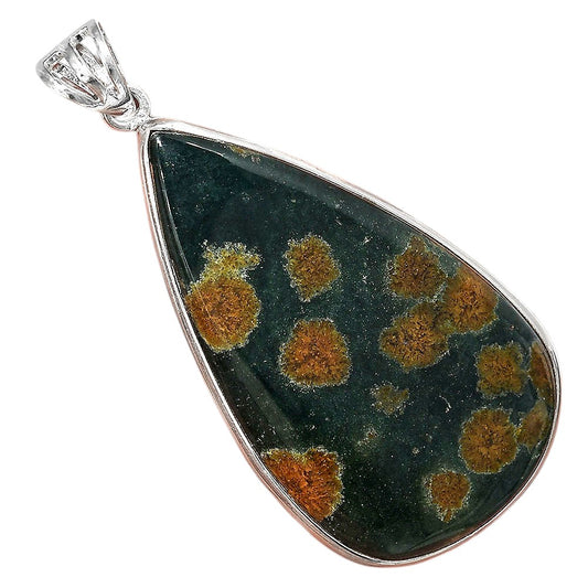 Natural Rhyolite - Rainforest Jasper Pendant P-1001 SDP156011