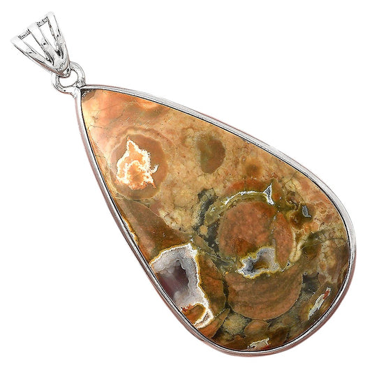 Natural Rhyolite - Rainforest Jasper Pendant P-1001 SDP156017