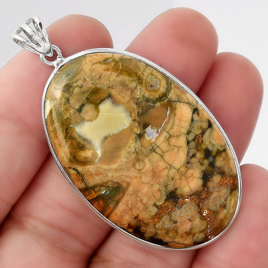 Natural Rhyolite - Rainforest Jasper Pendant P-1001 SDP156022