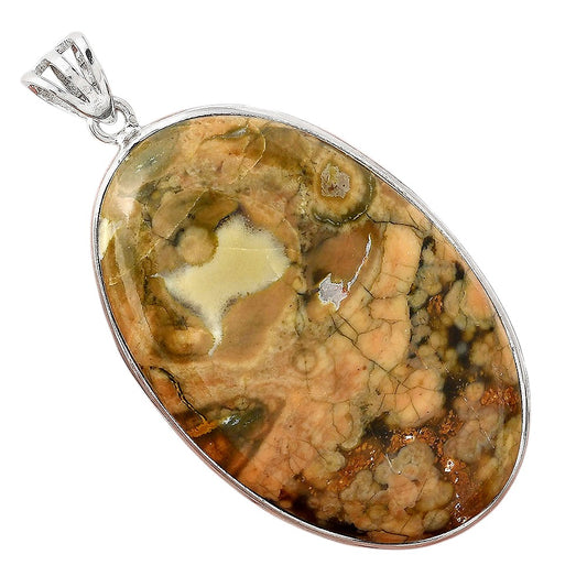 Natural Rhyolite - Rainforest Jasper Pendant P-1001 SDP156022